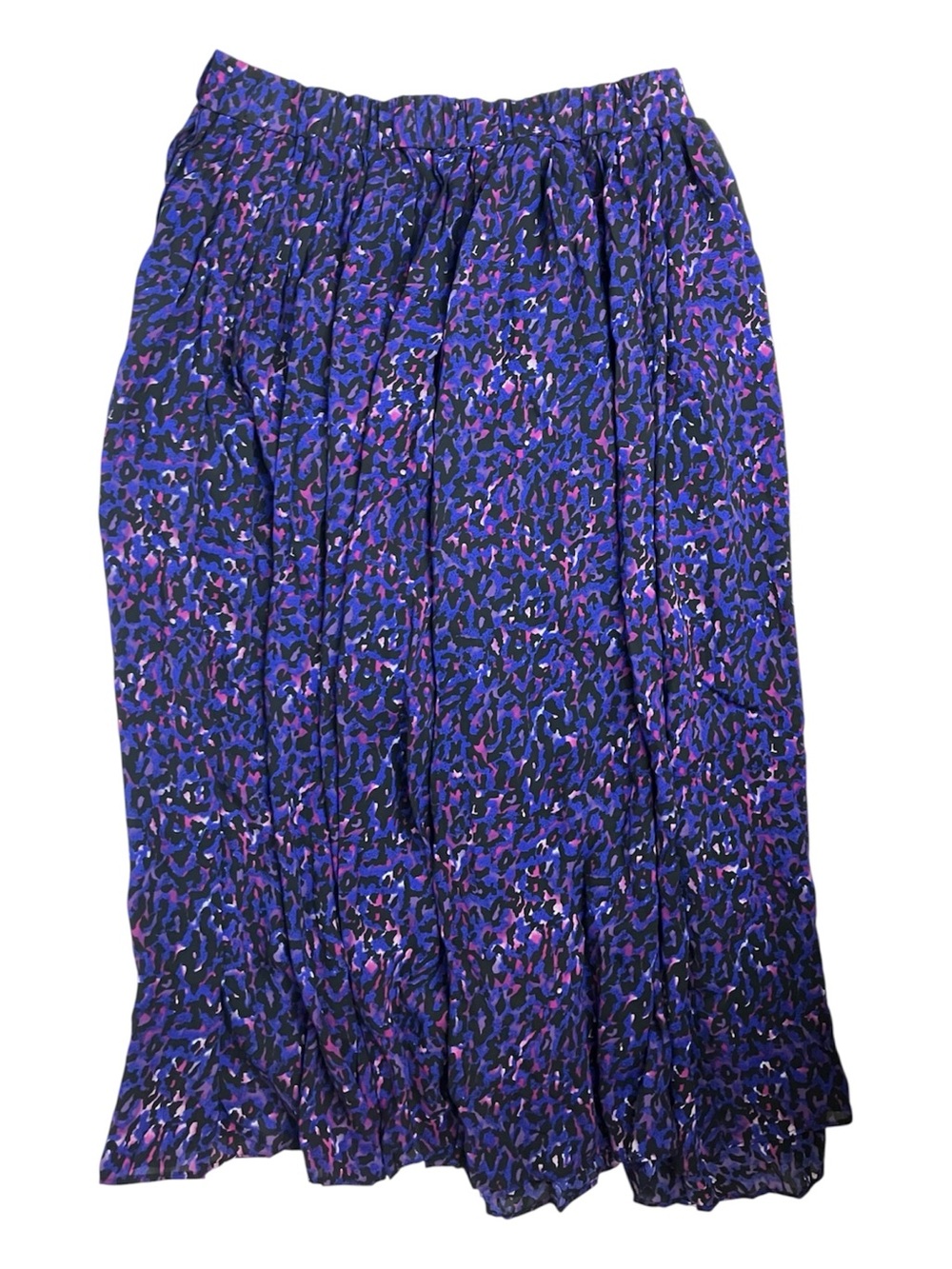 Vintage Skirt Leopard Print Purple Pink Maximalist Whimsigoth Grunge Glam Y2K